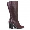 Damskie kozaki 1158-1 bordo