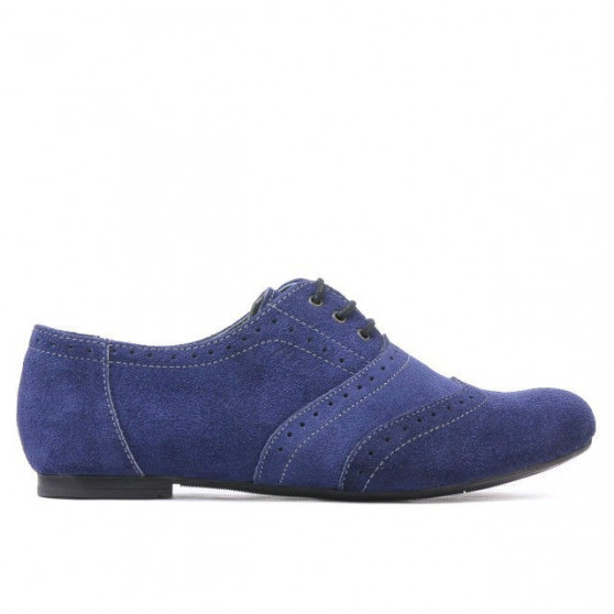 Damskie buty casual 186 indygo welur