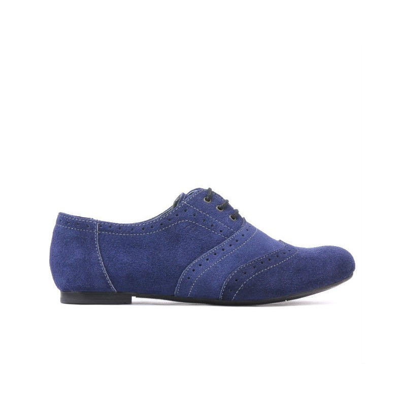 Damskie buty casual 186 indygo welur