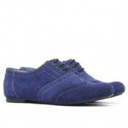 Damskie buty casual 186 indygo welur