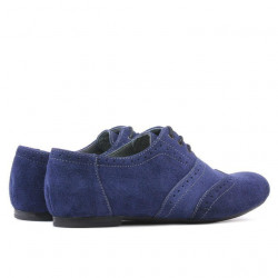 Damskie buty casual 186 indygo welur