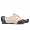 Casualowe buty damskie 186 czarne+beżowe