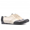 Casualowe buty damskie 186 czarne+beżowe