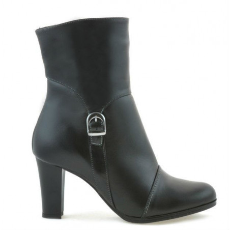 Czarne botki damskie 1149