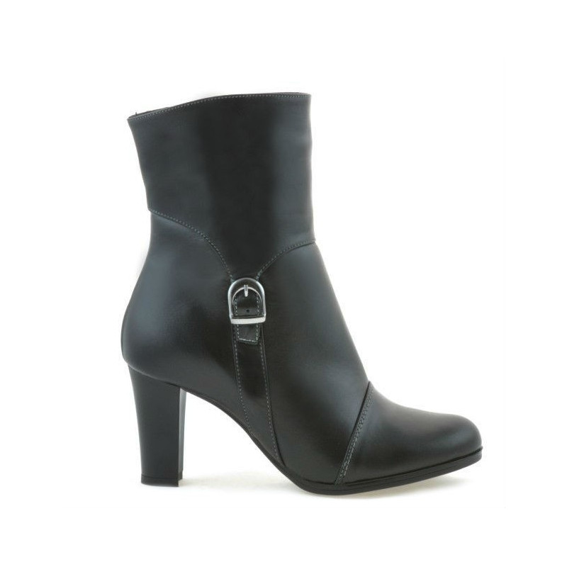 Czarne botki damskie 1149