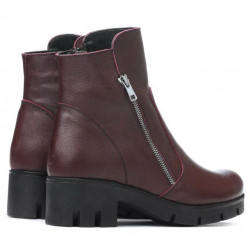Botki damskie 3322 bordo