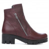 Botki damskie 3322 bordo