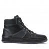 Buty męskie 4107 czarne+szare