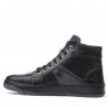 Buty męskie 4107 czarne+szare