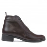 Botki damskie 3323 bordo