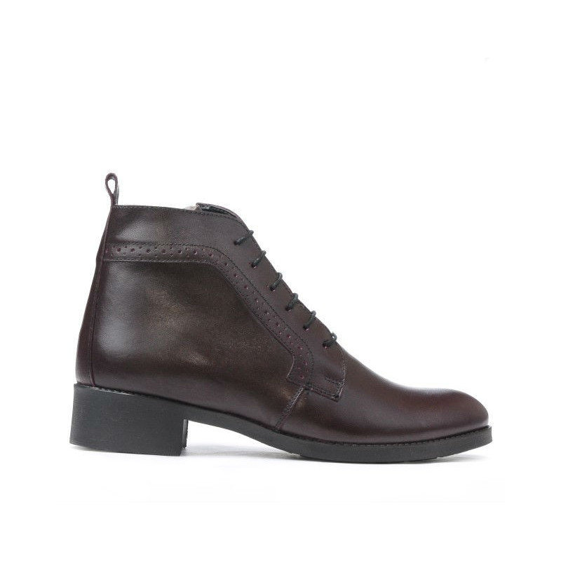 Botki damskie 3323 bordo