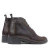 Botki damskie 3323 bordo