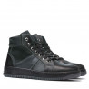 Buty męskie 4107 czarne+szare