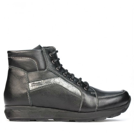 Buty 3324 czarno kombinowane