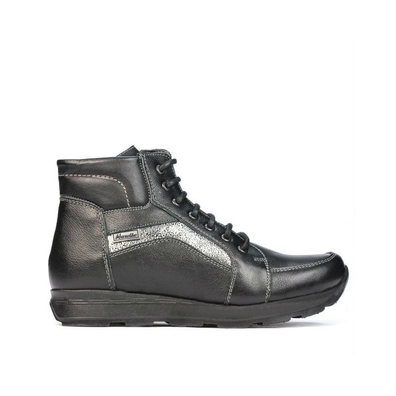 Buty 3324 czarno kombinowane