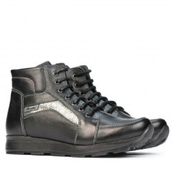 Buty 3324 czarno kombinowane
