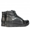 Buty 3324 czarno kombinowane