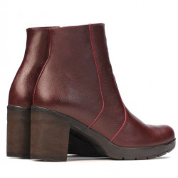 Damskie botki 3325 bordo
