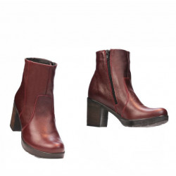 Damskie botki 3325 bordo