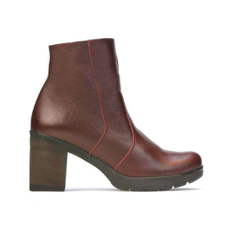 Damskie botki 3325 bordo