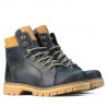 Buty młodzieżowe 439-1 tuxon indigo+brązowe