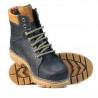Buty młodzieżowe 439-1 tuxon indigo+brązowe