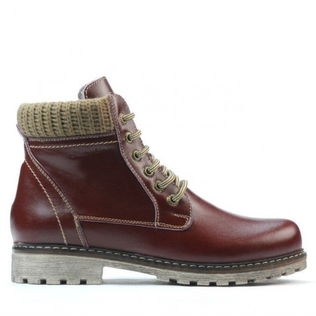 Damskie botki 3269 bordo