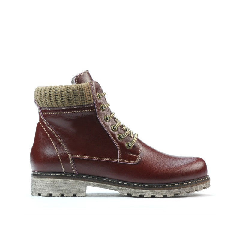 Damskie botki 3269 bordo
