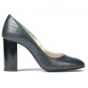 Eleganckie buty damskie 1269 pyton indygo