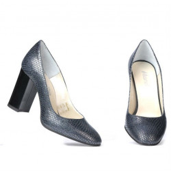 Eleganckie buty damskie 1269 pyton indygo
