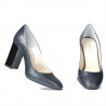Eleganckie buty damskie 1269 pyton indygo