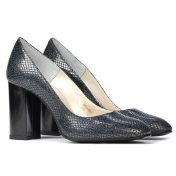 Eleganckie buty damskie 1269 pyton indygo