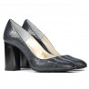 Eleganckie buty damskie 1269 pyton indygo