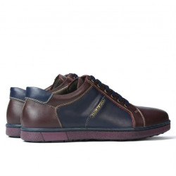 Buty sportowe męskie 849 bordo+indigo