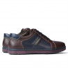 Buty sportowe męskie 849 bordo+indigo