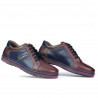 Buty sportowe męskie 849 bordo+indigo