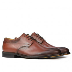 Eleganckie buty męskie 839 a koniak