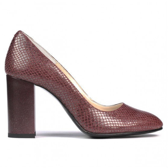 Eleganckie buty damskie 1269 piton bordo