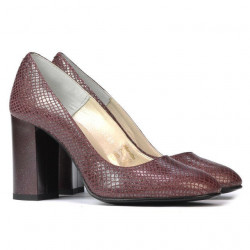 Eleganckie buty damskie 1269 piton bordo