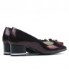 Eleganckie damskie buty 1270 lakierowane bordo