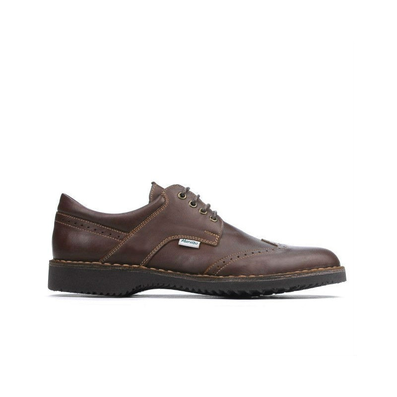 Męskie buty casual 7204 brązowe