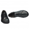 Damskie buty casual 698 czarne perłowe