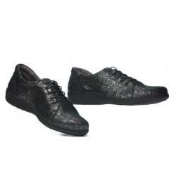 Damskie buty casual 698 czarne perłowe