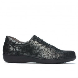 Damskie buty casual 698 czarne perłowe