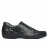 Damskie buty casual 698 czarne perłowe