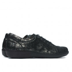 Damskie buty casual 698 czarne perłowe
