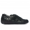 Damskie buty casual 698 czarne perłowe