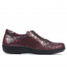 Damskie buty casual 698 bordo perła
