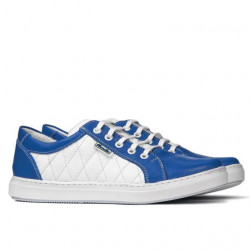 Damskie buty sportowe 648 indygo+białe