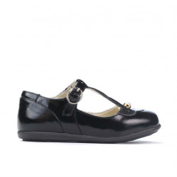 Buty dziecięce małe 63c czarna lakierowana kombinacja